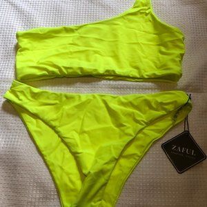 Zaful One Shoulder Bikini Set